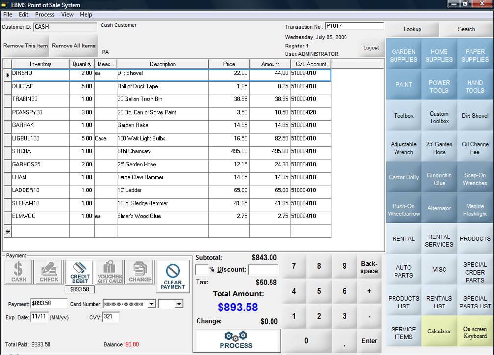 Point of Sale (POS) Accounting Software EBMS